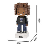 Load image into Gallery viewer, Square face Male Custom Brick Figure Toy Building Blocks
