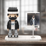 Load image into Gallery viewer, Single Custom Brick Figure with Photo Frame Toy Building Blocks
