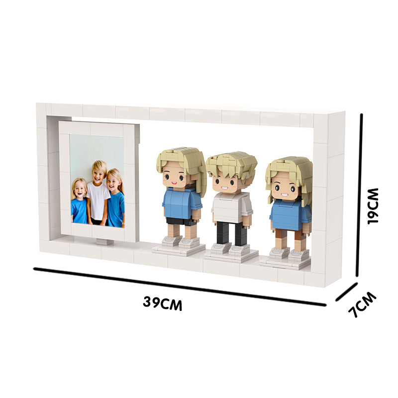 Family Custom Brick Figure Toy Building Blocks Capable of Interconnection