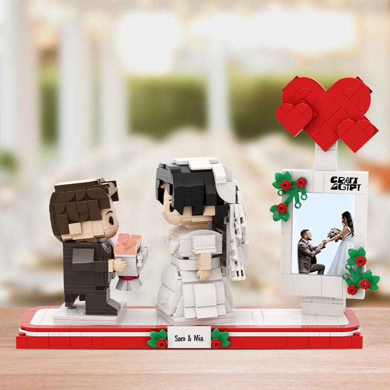 Wedding Gifts Full Custom Brick Figure Toy Building Blocks Capable Of Interconnection