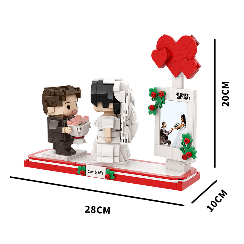 Wedding Gifts Full Custom Brick Figure Toy Building Blocks Capable Of Interconnection