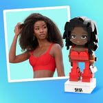 Load image into Gallery viewer, Female Custom Brick Figure Toy Building Blocks
